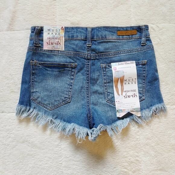 Almost Famous High Rise Distressed Short - Picture 2 of 4